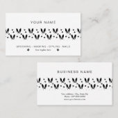 Carte De Visite Motif français de Bulldog (Devant / Derrière)