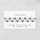 Carte De Visite Motif français de Bulldog (Devant)