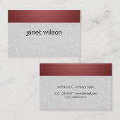 Carte De Visite Motif géométrique (Devant / Derrière)