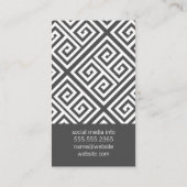 Carte De Visite Motif géométrique (Dos)