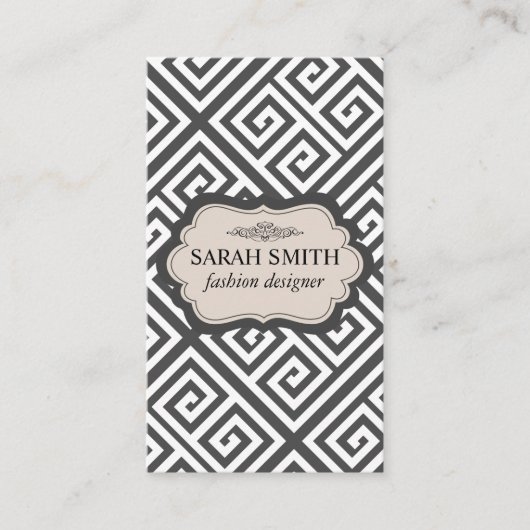 Carte De Visite Motif géométrique (Devant)