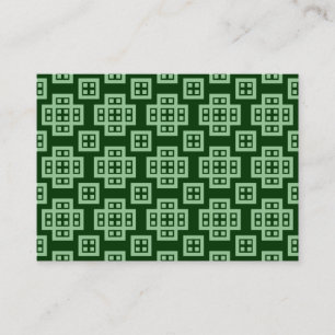 Carte De Visite Motif géométrique 030614 - Vert fondu sur Vert fon