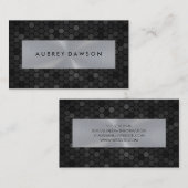 Carte De Visite Motif géométrique | Bannière métallique (Devant / Derrière)