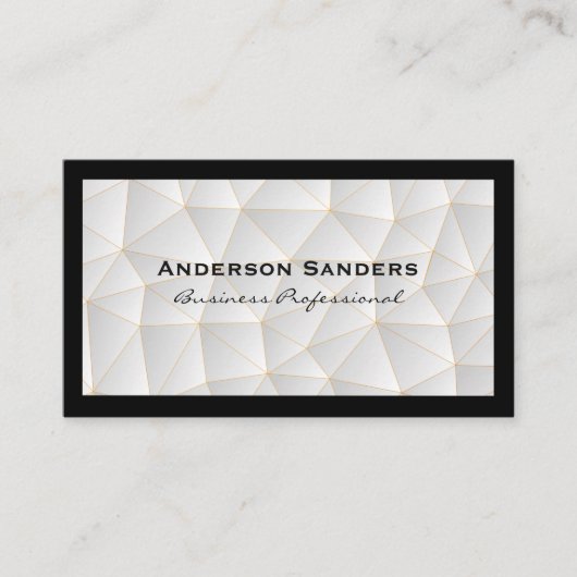 Carte De Visite Motif géométrique | Bordure noire (Devant)