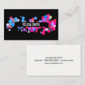 Carte De Visite Motif géométrique / Coloré (Devant / Derrière)