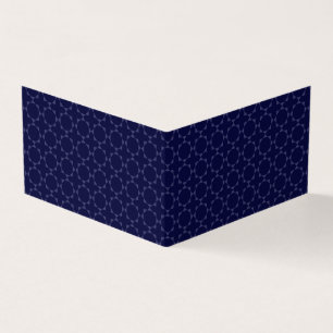 Carte De Visite Motif géométrique islamique bleu foncé