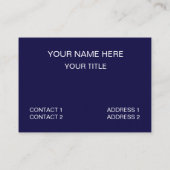 Carte De Visite Motif géométrique Mandala vert bleu (Dos)