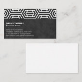 Carte De Visite Motif géométrique moderne (Devant / Derrière)