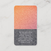 Carte De Visite Motif géométrique Monogramme (Dos)