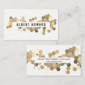 Carte De Visite Motif géométrique / Sepia (Devant / Derrière)