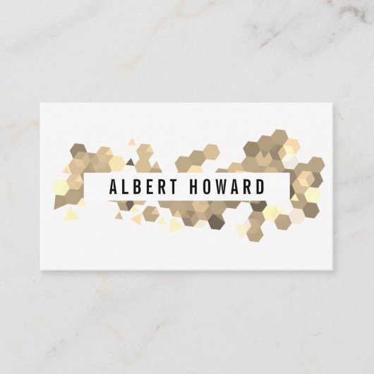 Carte De Visite Motif géométrique / Sepia (Devant)