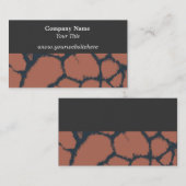 Carte de visite Motif Giraffe Fur (Devant / Derrière)