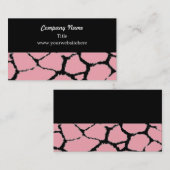 Carte de visite Motif Giraffe Fur (Devant / Derrière)