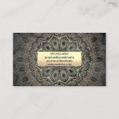 Carte De Visite Motif Gold Mandala (Dos)