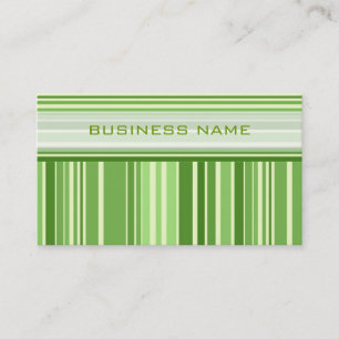 Carte De Visite Motif Green Retro Stripes