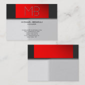 Carte de visite motif gris gris très tendance (Devant / Derrière)