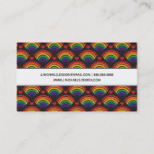 Carte De Visite Motif Hearts & Rainbows (Dos)