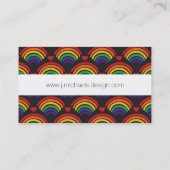 Carte De Visite Motif Hearts & Rainbows (Dos)