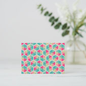 Carte De Visite Motif Hexagon 02 (Debout devant)