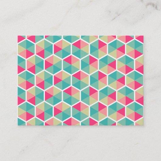 Carte De Visite Motif Hexagon 02 (Devant)