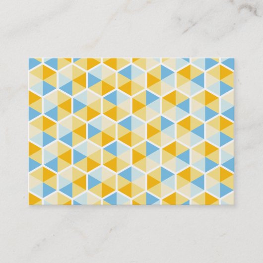 Carte De Visite Motif Hexagon 03 (Devant)