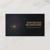 Carte De Visite Motif Hexagonal futuriste Hitech | Moderne (Devant)