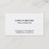 Carte De Visite Motif hippie Abstrait de teint bleu à l'aquarelle (Dos)