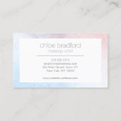 Carte De Visite Motif Holographique moderne en blanc (Dos)