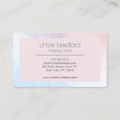 Carte De Visite Motif holographique moderne en rose (Dos)