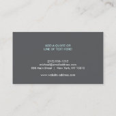 CARTE DE VISITE MOTIF HONEYCOMB GRAY (Dos)