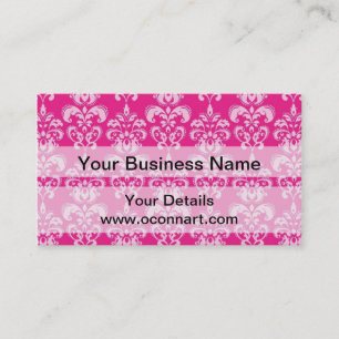 Carte De Visite Motif humide rose chaud