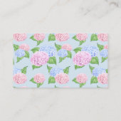Carte De Visite Motif Hydrangea (Dos)