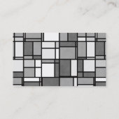 Carte De Visite Motif inspiré de plusieurs gris blanc (Dos)