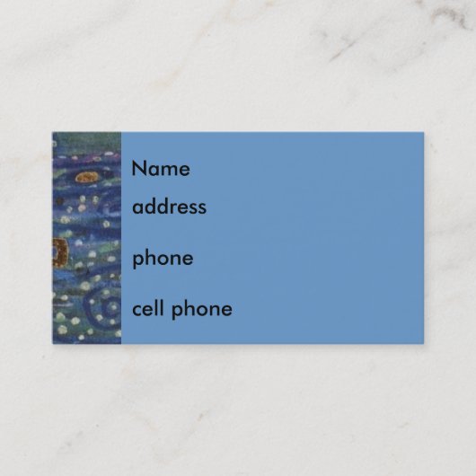 Carte De Visite Motif Klimt. (Devant)