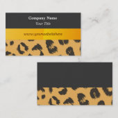 Carte de visite Motif Leopard Fur (Devant / Derrière)