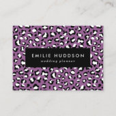 Carte De Visite Motif léopard, Spots léopards, Leopard pourpre (Devant)