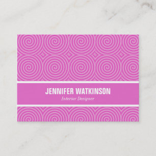 Carte De Visite Motif Lollypop rose