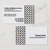 Carte De Visite Motif Lunettes de soleil de chat rétro (Devant / Derrière)