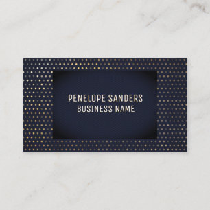 Carte De Visite Motif   Luxe Bleu foncé
