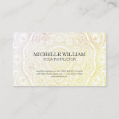 Carte De Visite Motif Mandala (Dos)