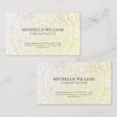 Carte De Visite Motif Mandala (Devant / Derrière)