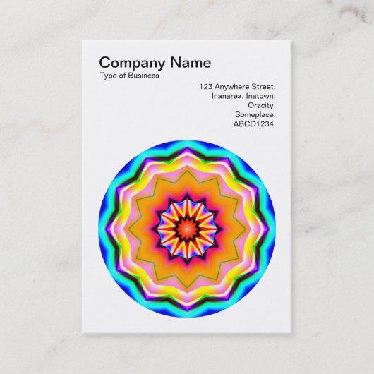 Carte De Visite Motif Mandala 016 (Devant)