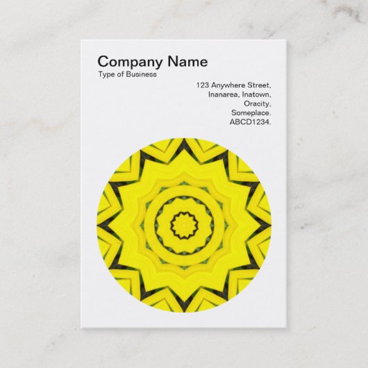 Carte De Visite Motif Mandala 022 (Devant)