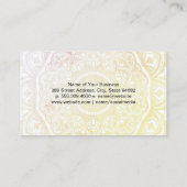 Carte De Visite Motif Mandala | Fleur Lotus (Dos)