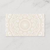 Carte De Visite Motif Mandala | Logo du mouvement Yoga (Dos)