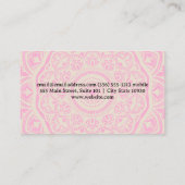 Carte De Visite Motif Mandala | Yoga Siège Pose Logo (Dos)