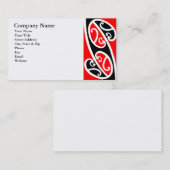 Carte De Visite Motif maori 2 de Kowhaiwhai (Devant / Derrière)