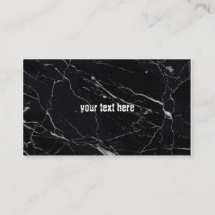 Carte De Visite Motif marbre noir