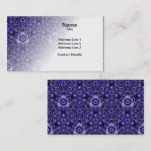 Carte De Visite Motif marocain de textile (Devant / Derrière)