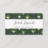 Carte De Visite Motif ménager à accrochage géométrique - Décor mai (Devant)